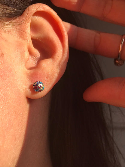 Globe earrings