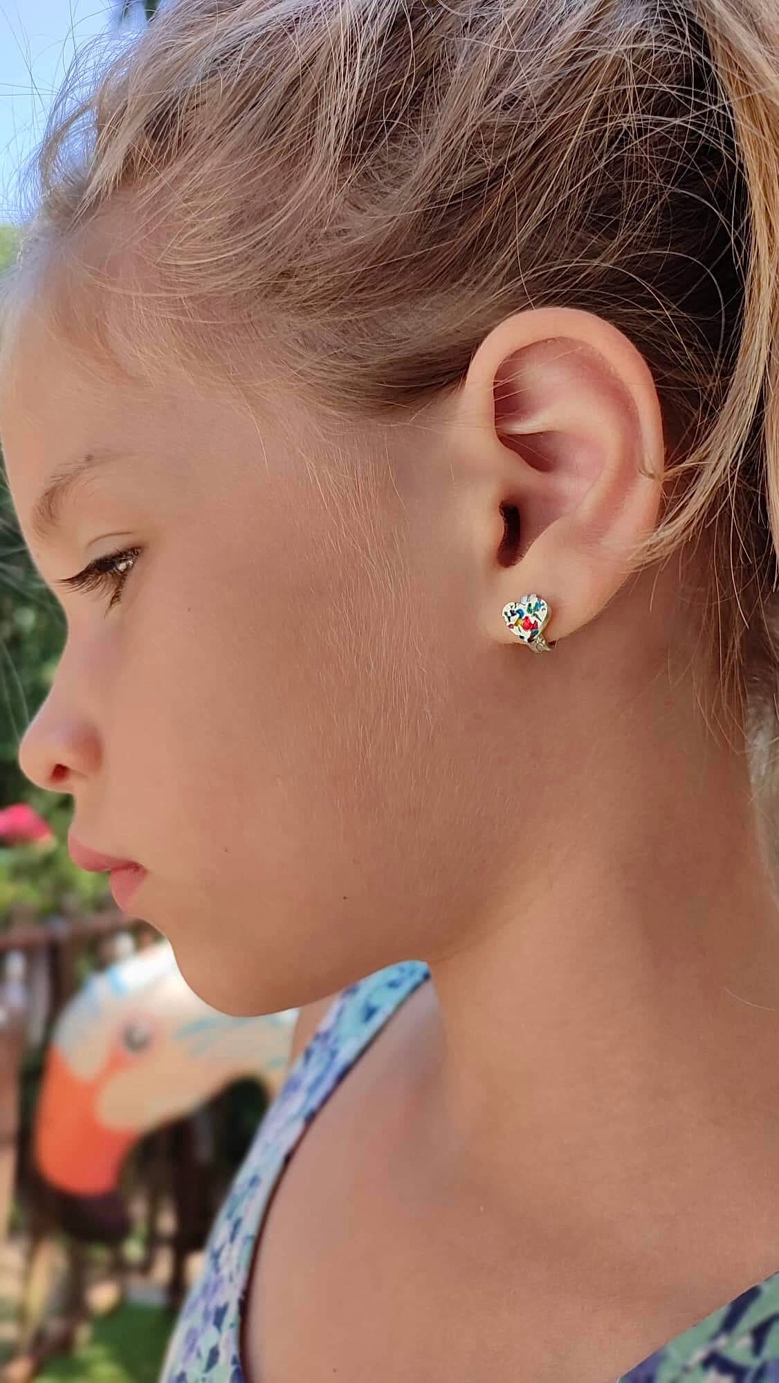 Baby hoops earrings